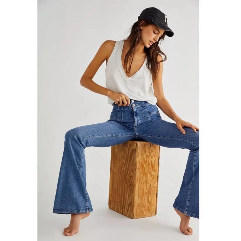 Free People Jayde High Rise Flare Leg Jeans